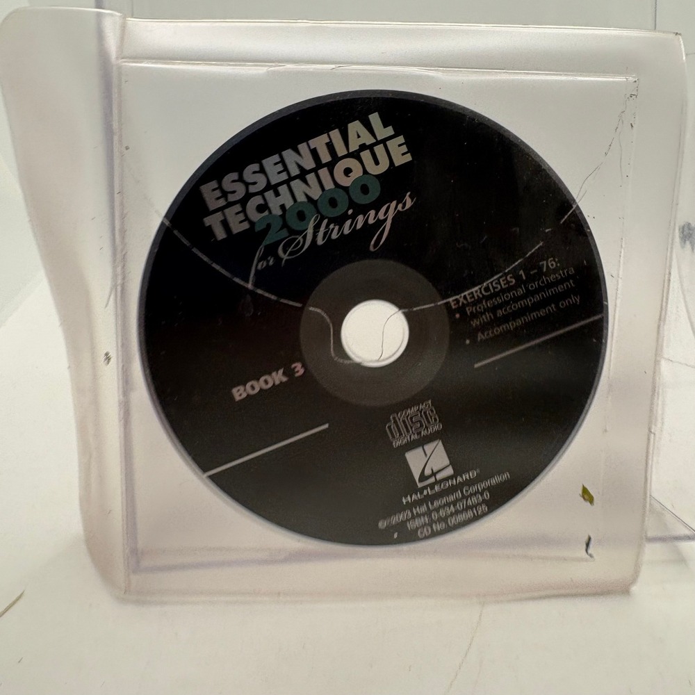 Essential Technique 2000 for Strings Book 3 Accompaniment CD Hal Leonard